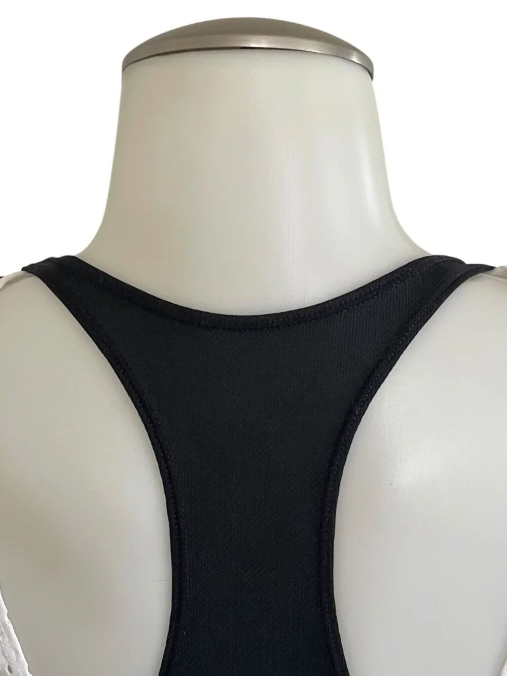 Nike Black & White Racerback Tank Top Womens Small